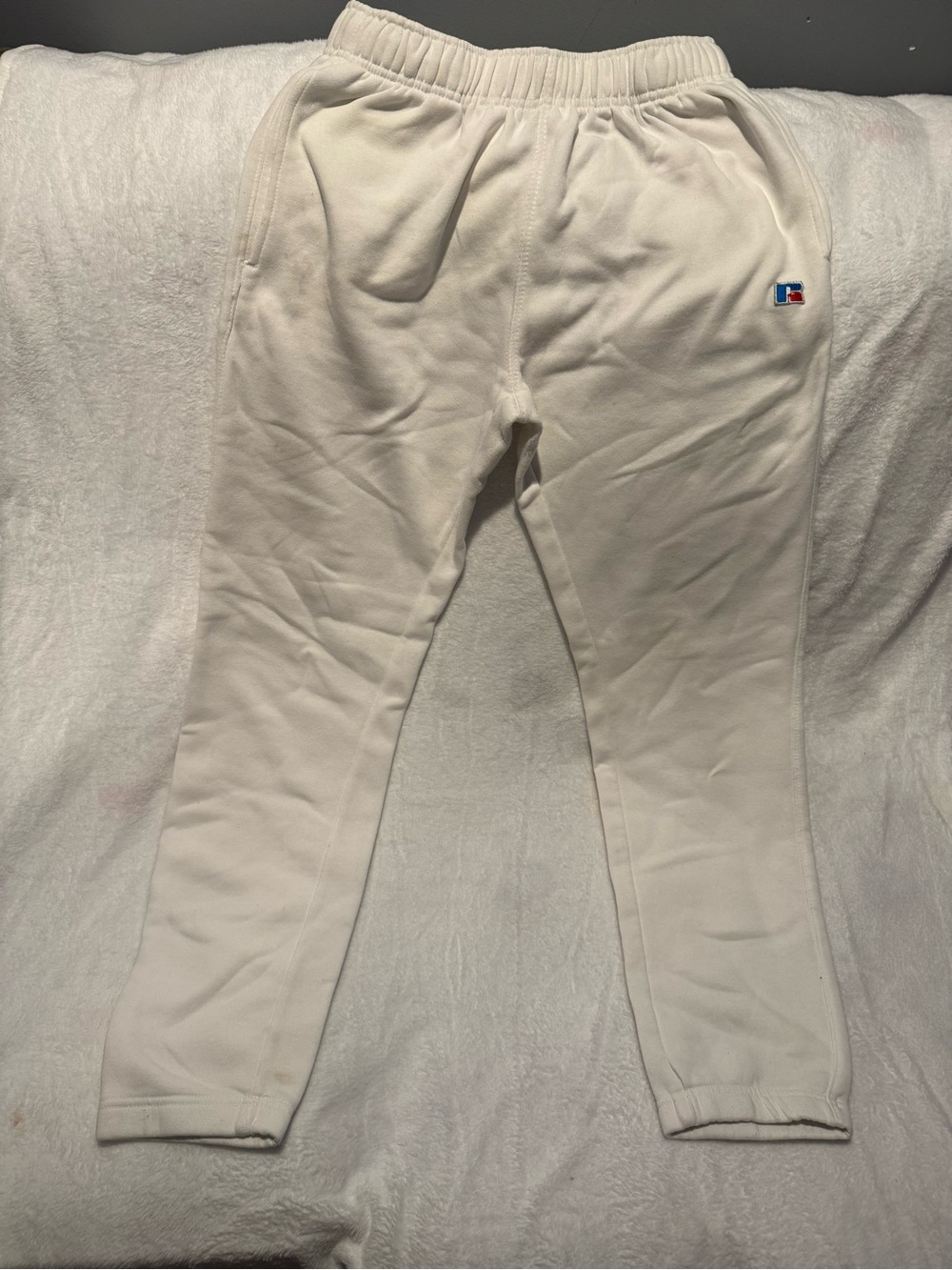 Russell Athletic Off-White/Tan Jogger Pants for Men
